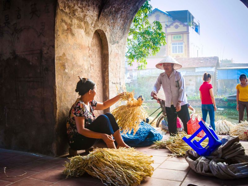 Village de chapeaux coniques de Chuong