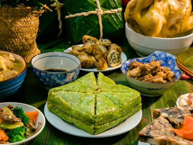 banh chung, plat emblématique du Têt