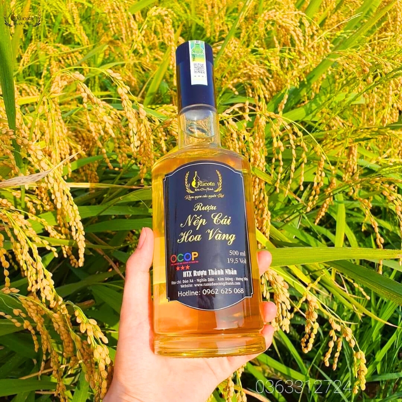 Rượu nêp cai hoa vang