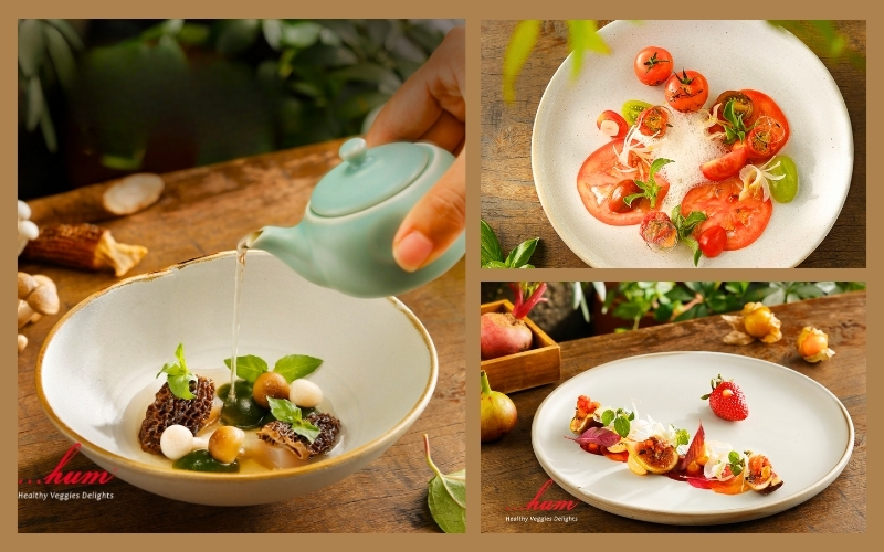 Le menu végétarien de Hum est très varié