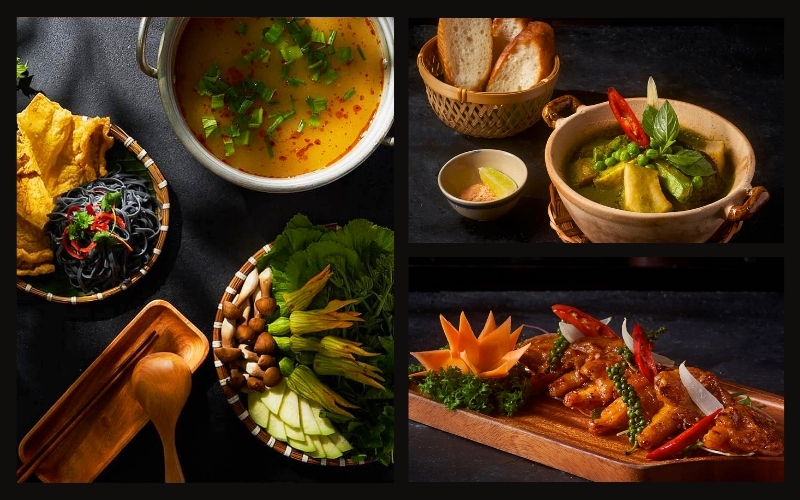 Au restaurant Shamballa, les plats préparés par des chefs talentueux sont à la fois délicieux et magnifiquement présentés