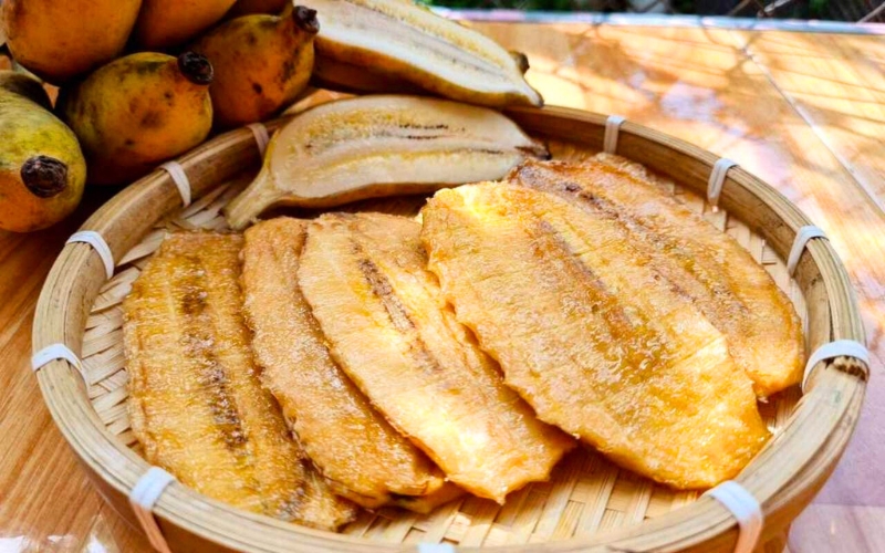 Bananes séchées pressées